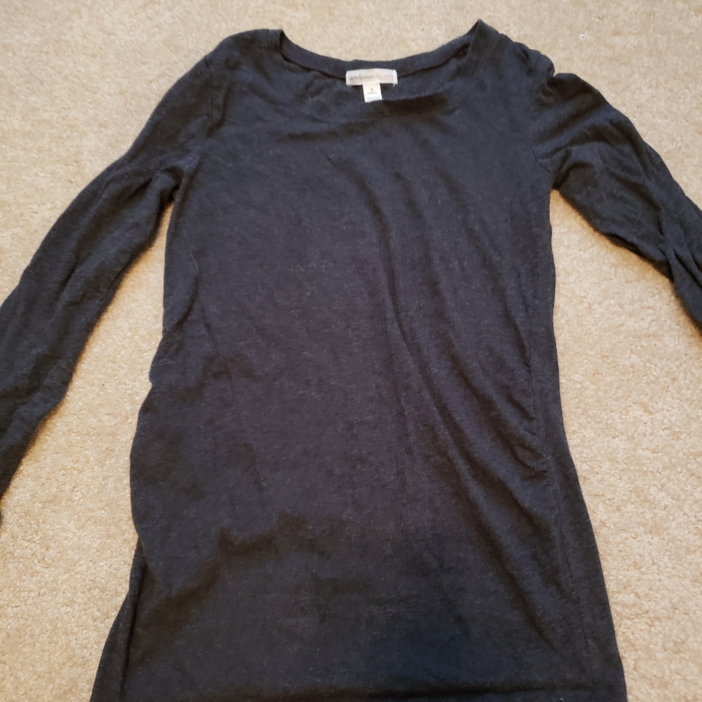 Maternity Long Sleeve Charcoal Grey Small